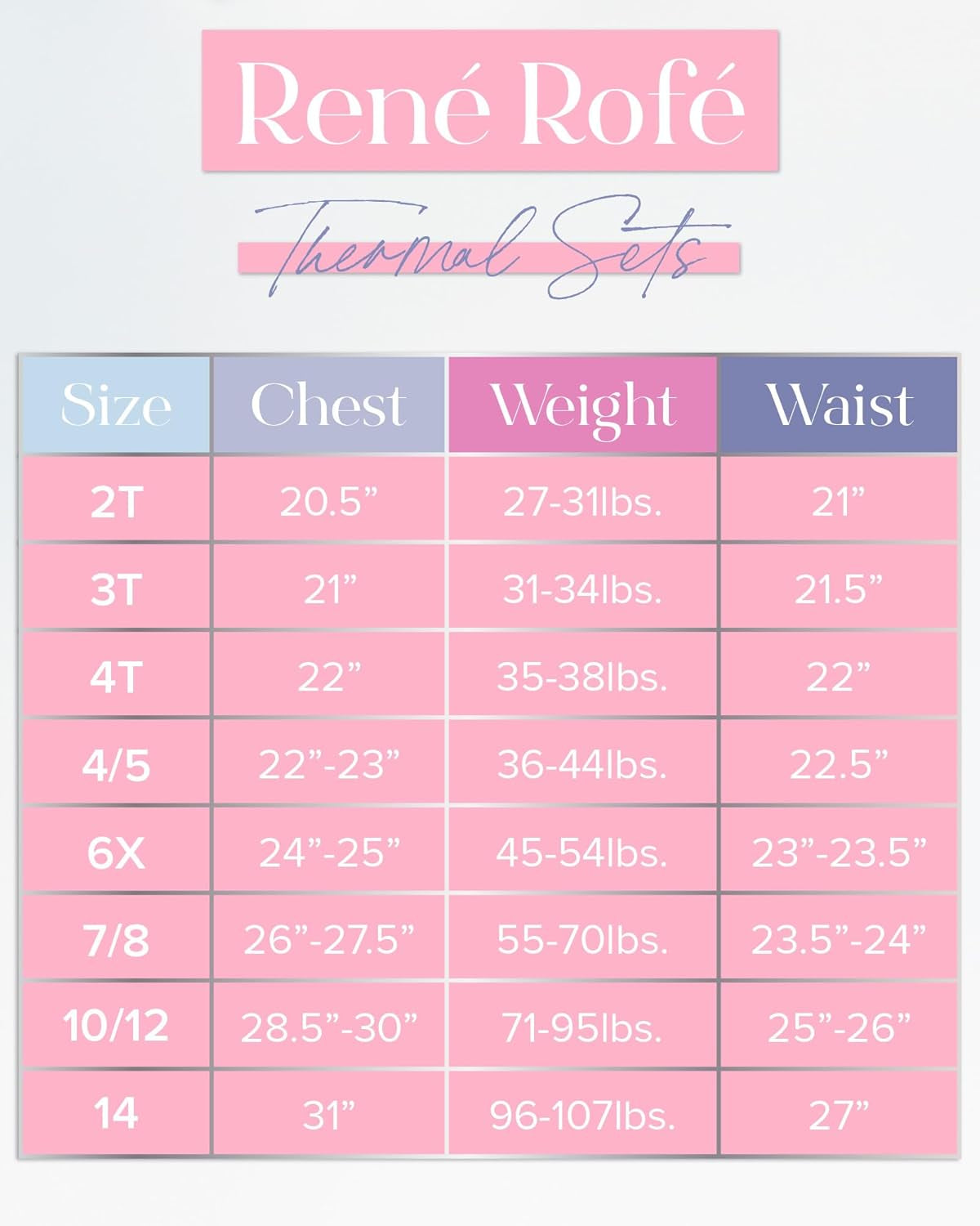 Girls’ Thermal Underwear Set – 4 Piece Waffle Knit Top and Long Johns (2T-16)